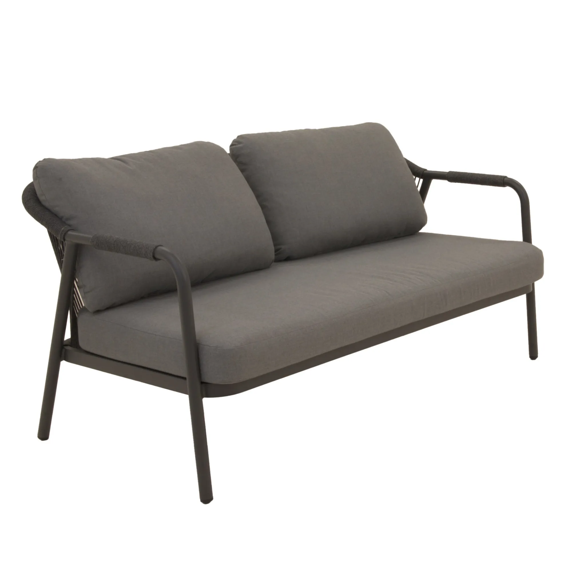 Bois le Duc Loungesets>Loungeset Calanca antraciet met kussens