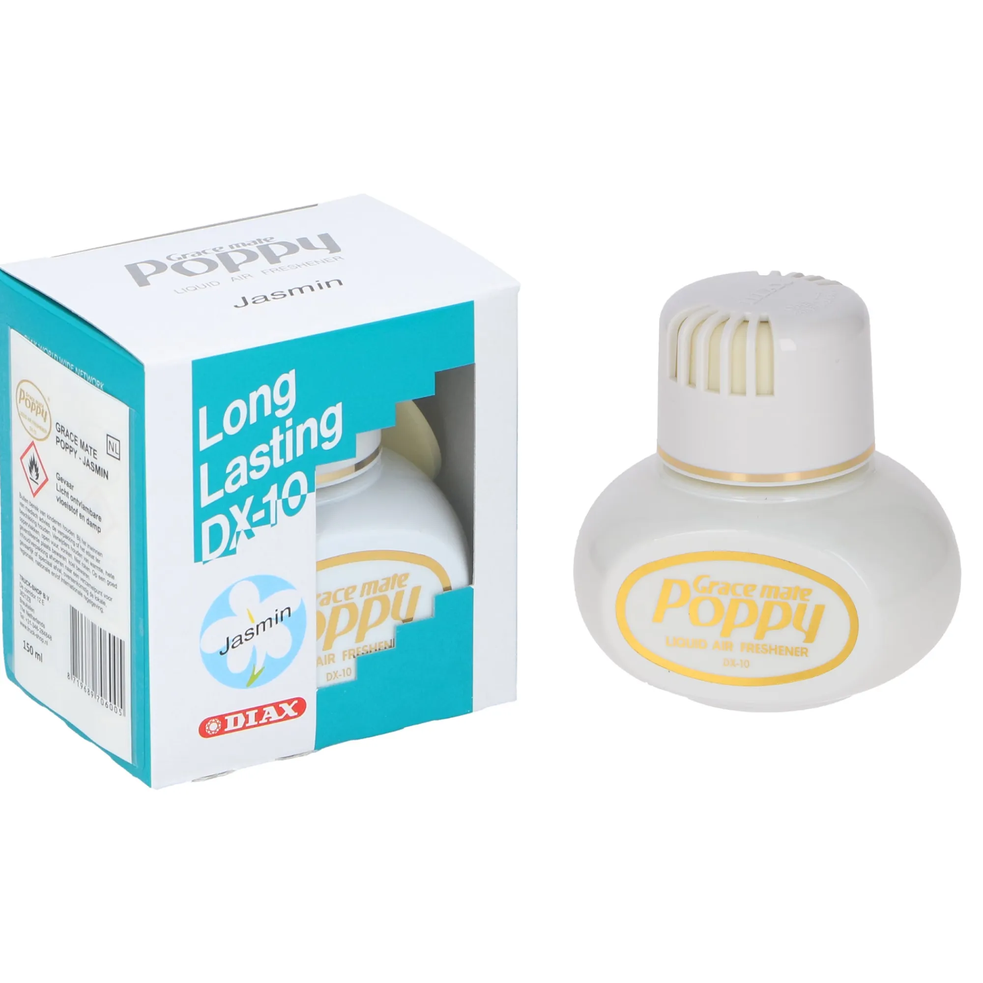 Poppy Grace Mate Badkameraccessoires>Luchtverfrisser jasmijn 150ml poppy