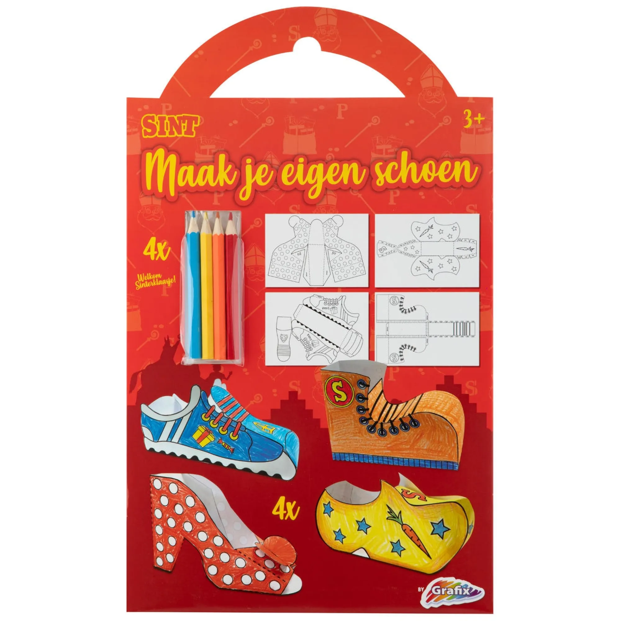 Creative Craft Group Kerstdecoratie>Maak je eigen schoen Sint