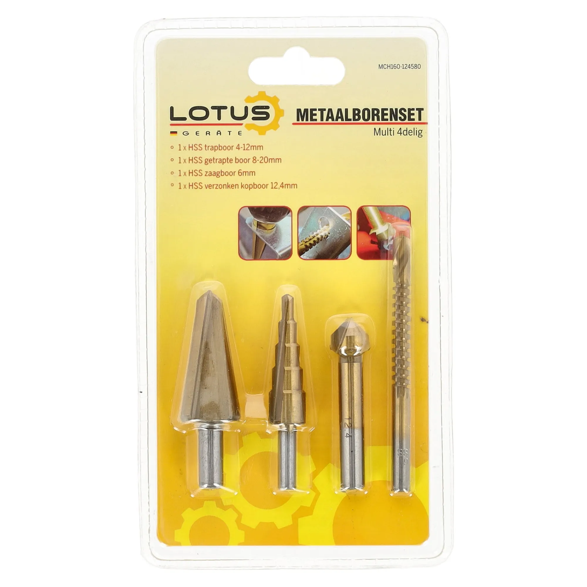 Lotus Toebehoren Elektrisch Gereedschap>Metaalborenset multi 4-delig