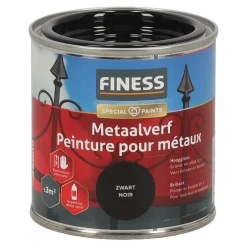 Finess Lakken>Metaalverf hoogglans zwart 9005 250