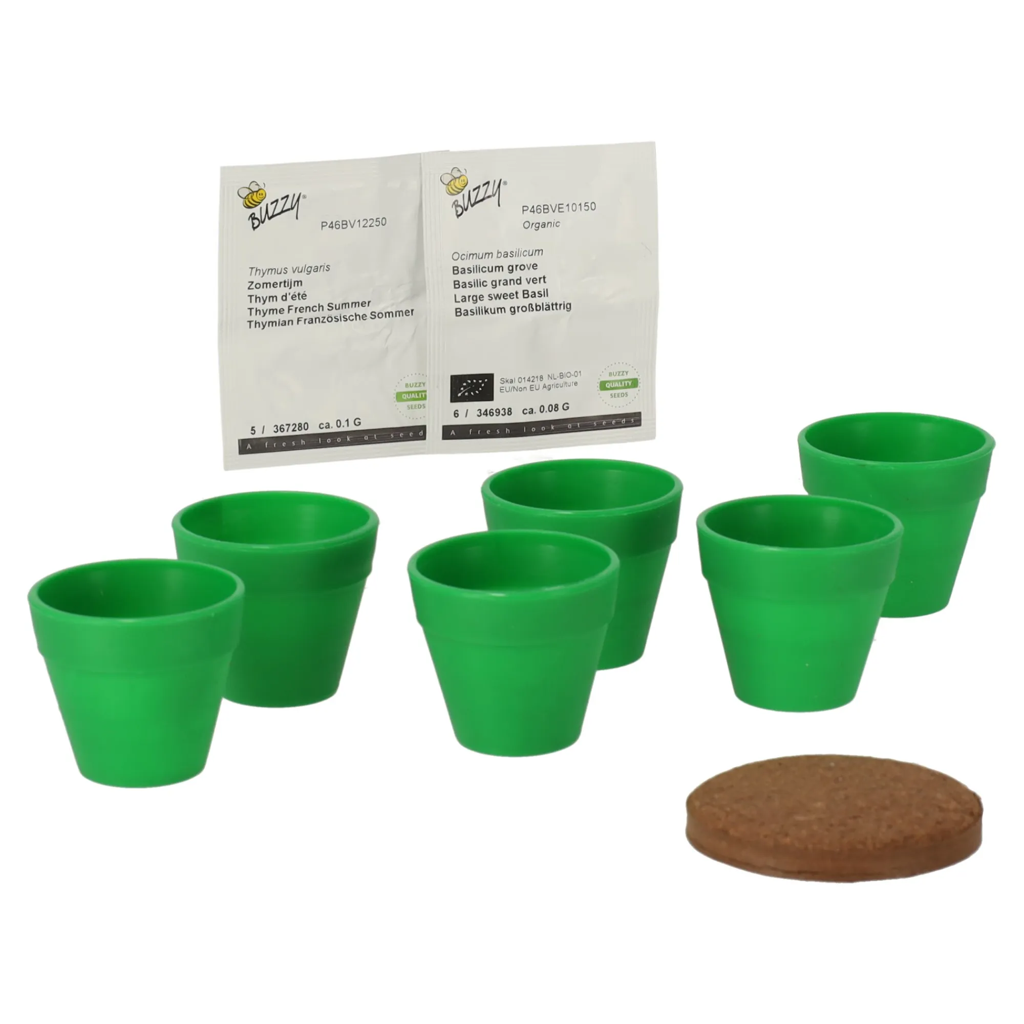 Buzzy Moestuin>Mini Greenhouse kitchen herbs 8