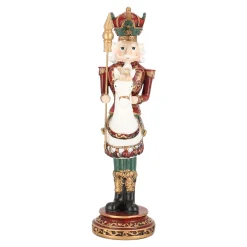 O'malley Kerstdecoratie>Notenkraker te paard 32 cm rood