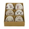 Natural Collections Kerstdecoratie>Onderzetter rendier rond 10cm
