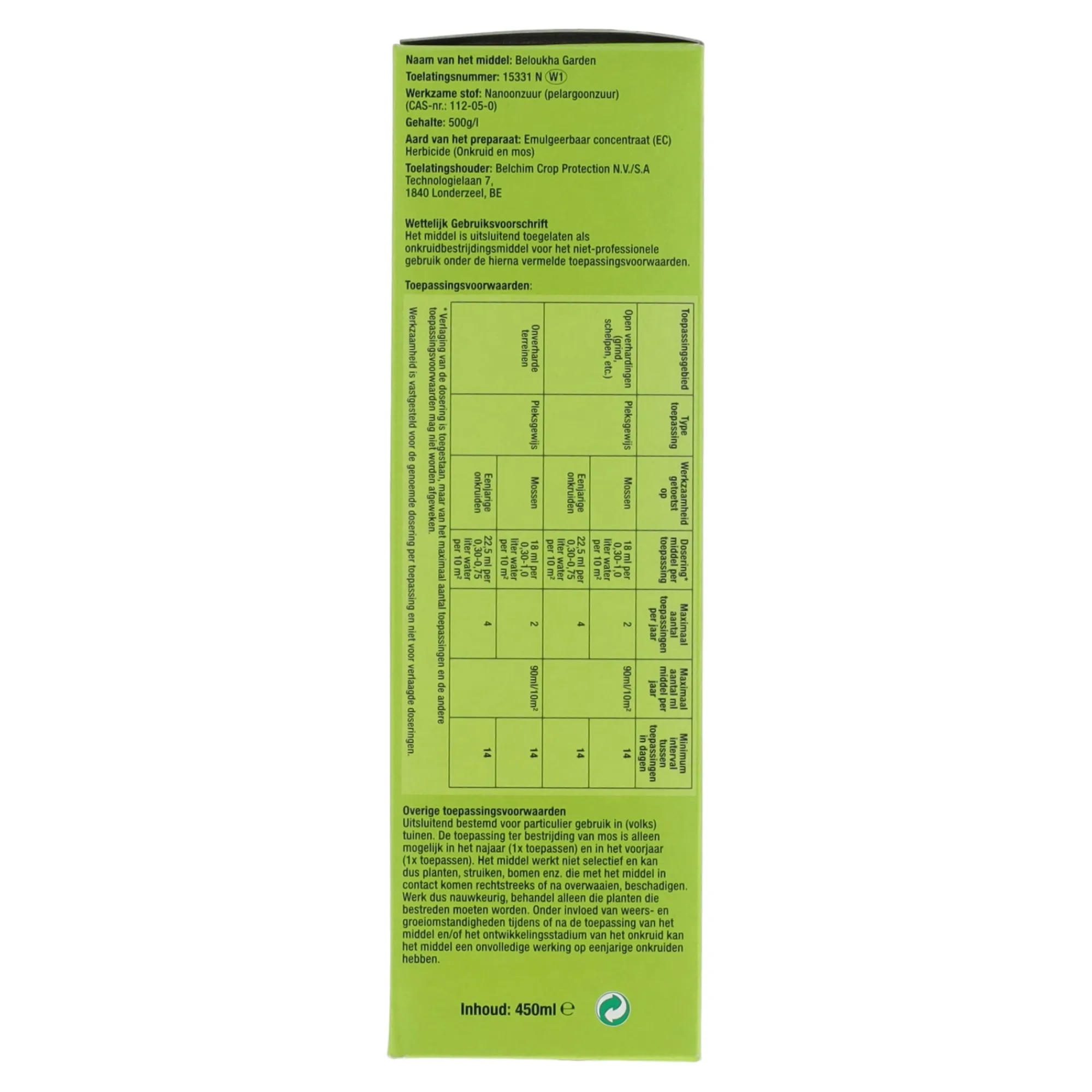 Protect Garden Handgereedschap>Onkruid en mos 450ml 200m2
