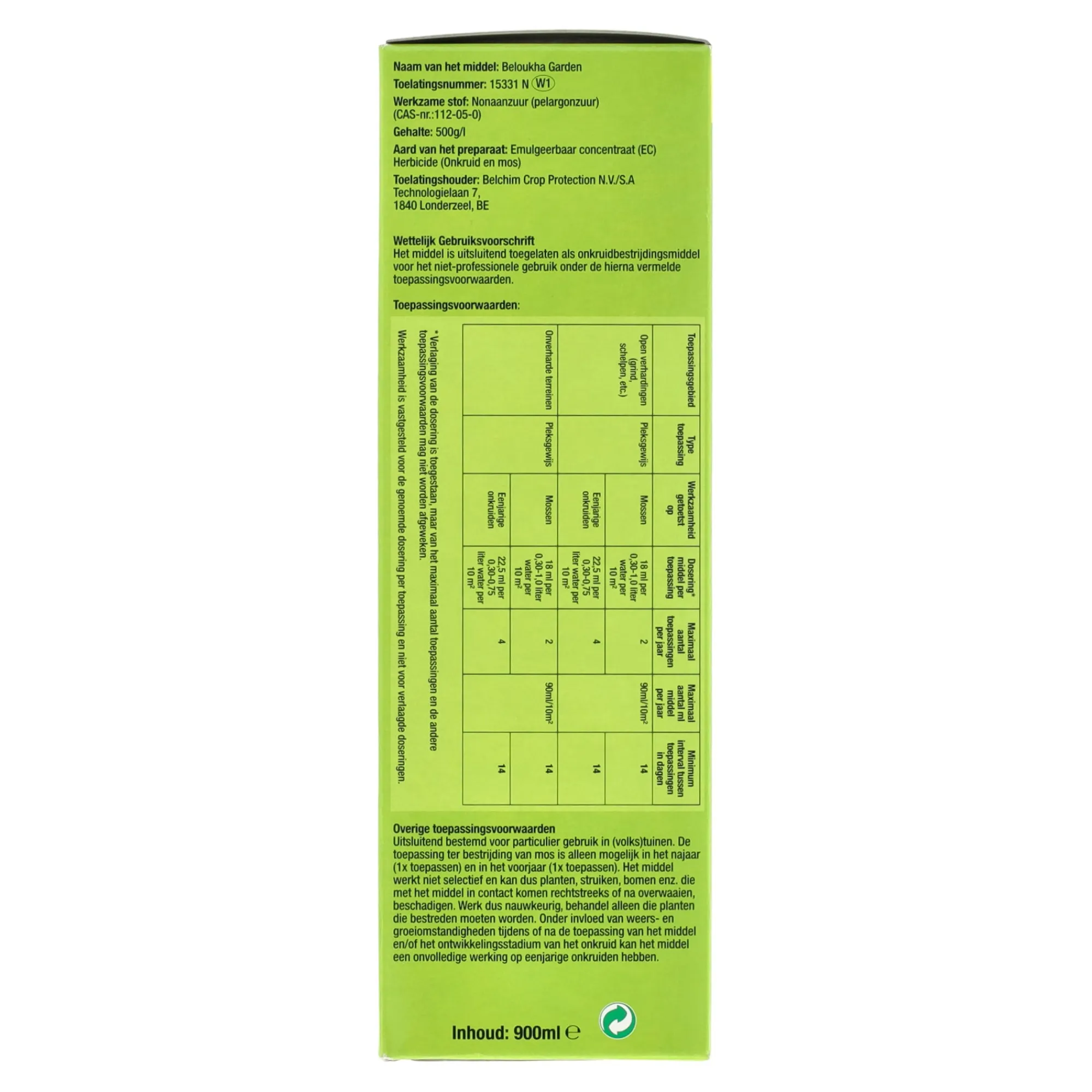 Protect Garden Handgereedschap>Onkruid en mos 900ml 400m2