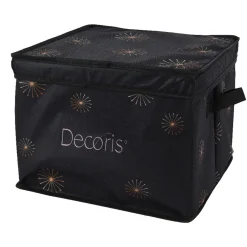 Decoris Kerstballen>Opbergdoos kerstbal polyester