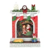 O'malley Kerstdecoratie>Openhaard glitter 24 cm rood