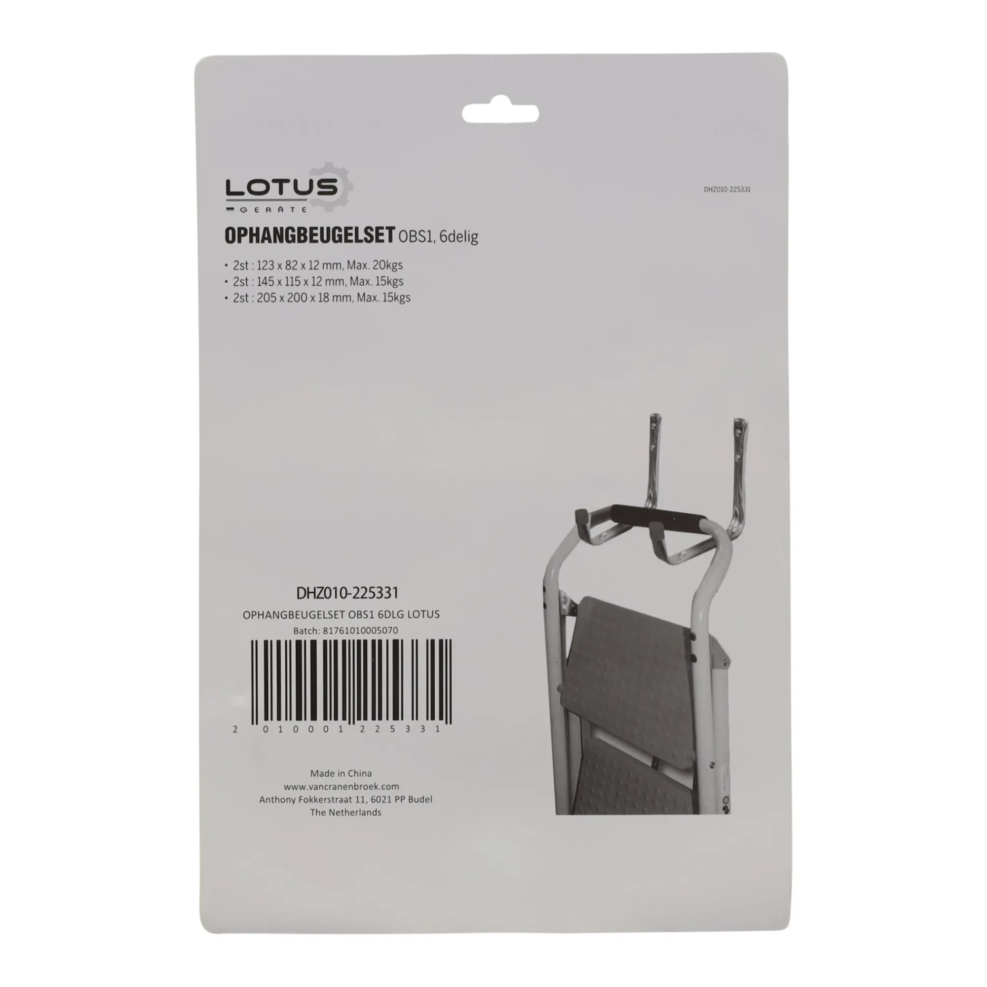 Lotus Opbergen>Ophangbeugelset 6-delig