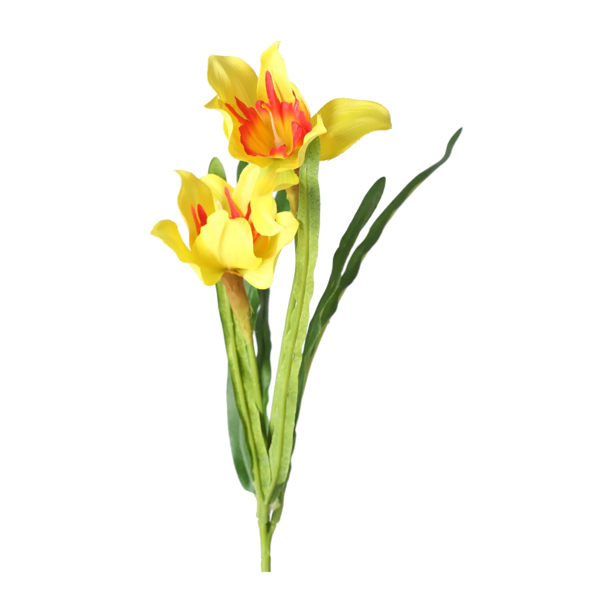 Kunstplanten En Kunstbloemen>Paasbloemen 58 cm geel, 6 assorti