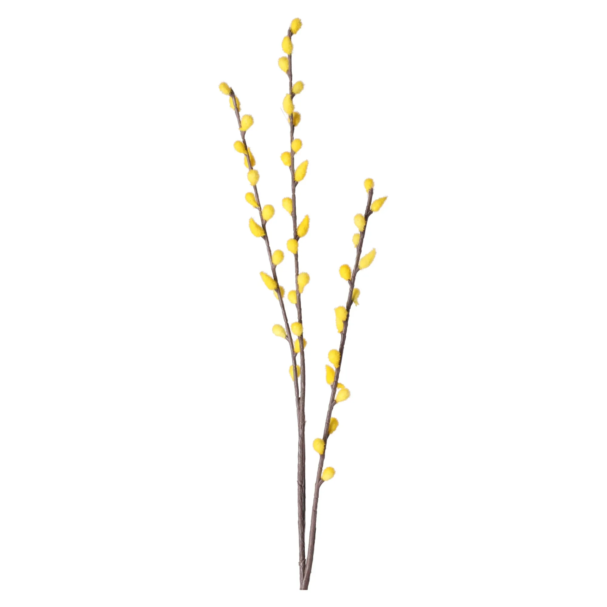 Kunstplanten En Kunstbloemen>Paasbloemen 58 cm geel, 6 assorti