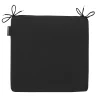 Madison Tuinkussens>Panama black zitkussen uni 40x40