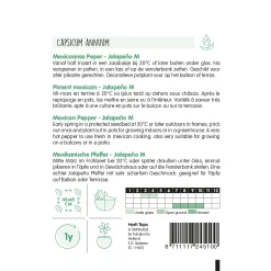Horti Tops Moestuin>Peper Jalapeño M / Mexicaanse peper zaad