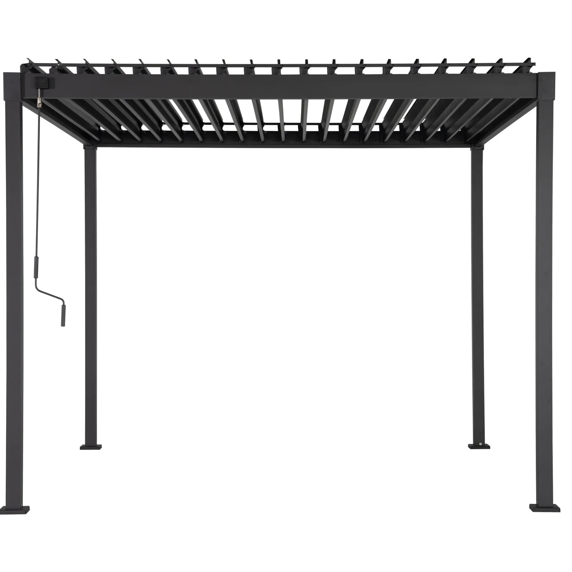 Mirador Overkapping Tuin>Pergola 80 Solid antraciet 3x4m