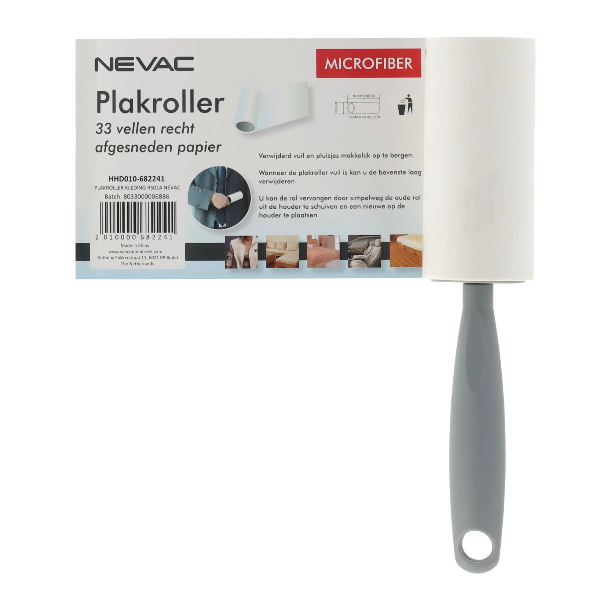 Nevac Schoonmaken>Plakroller kleding RS014