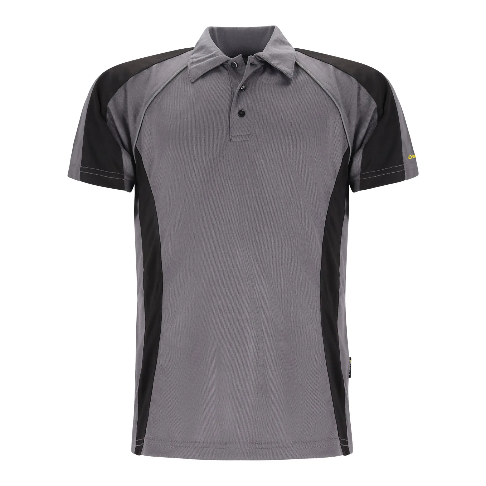 Cratex Werkshirts>Poloshirt H Arvin grijs/zwart XS