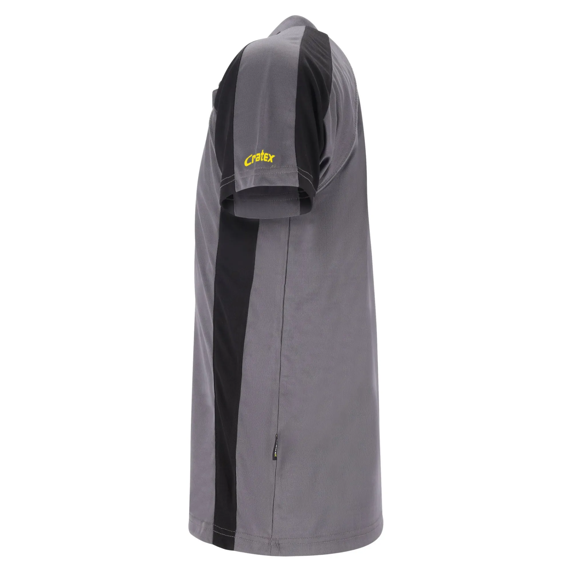 Cratex Werkshirts>Poloshirt H Arvin grijs/zwart XS