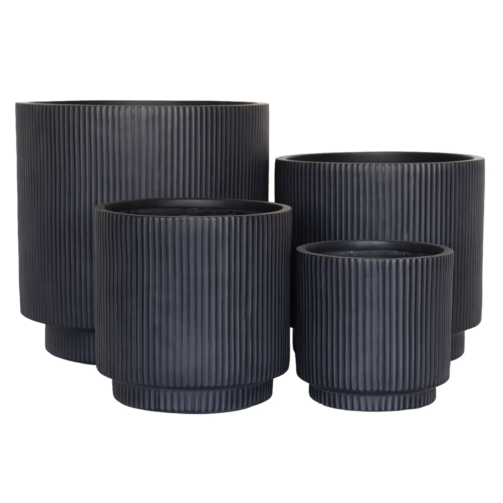 O'malley Tuindecoratie>Pot Cardella wash black 24 cm