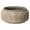 Mega Collections Vazen En Potten>Pot Jar Low Adana Dot Aged 24 cm