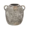 Vazen En Potten>Pot kruik met oren 27 x 24 cm rustiek