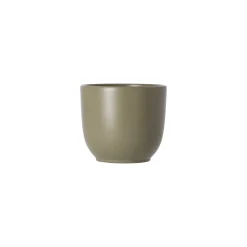 Mica Decorations Vazen En Potten>Pot Tusca rond groen 7 x 8 cm
