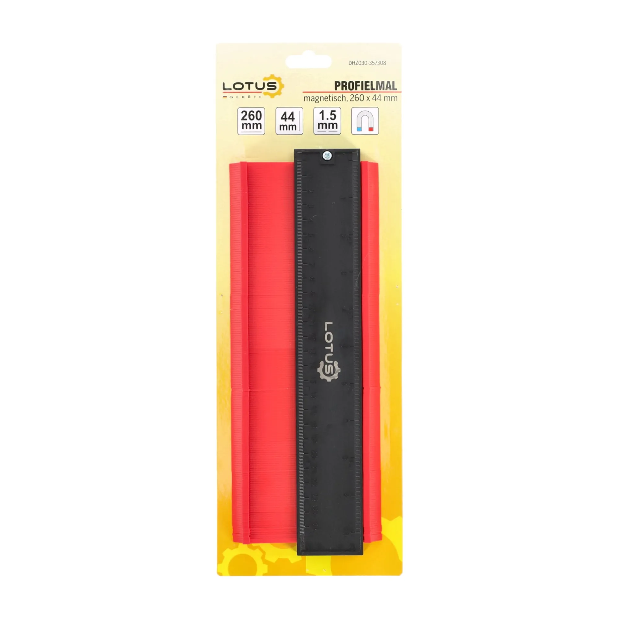 Lotus Handgereedschap>Profielmal magnetisch 260x44mm