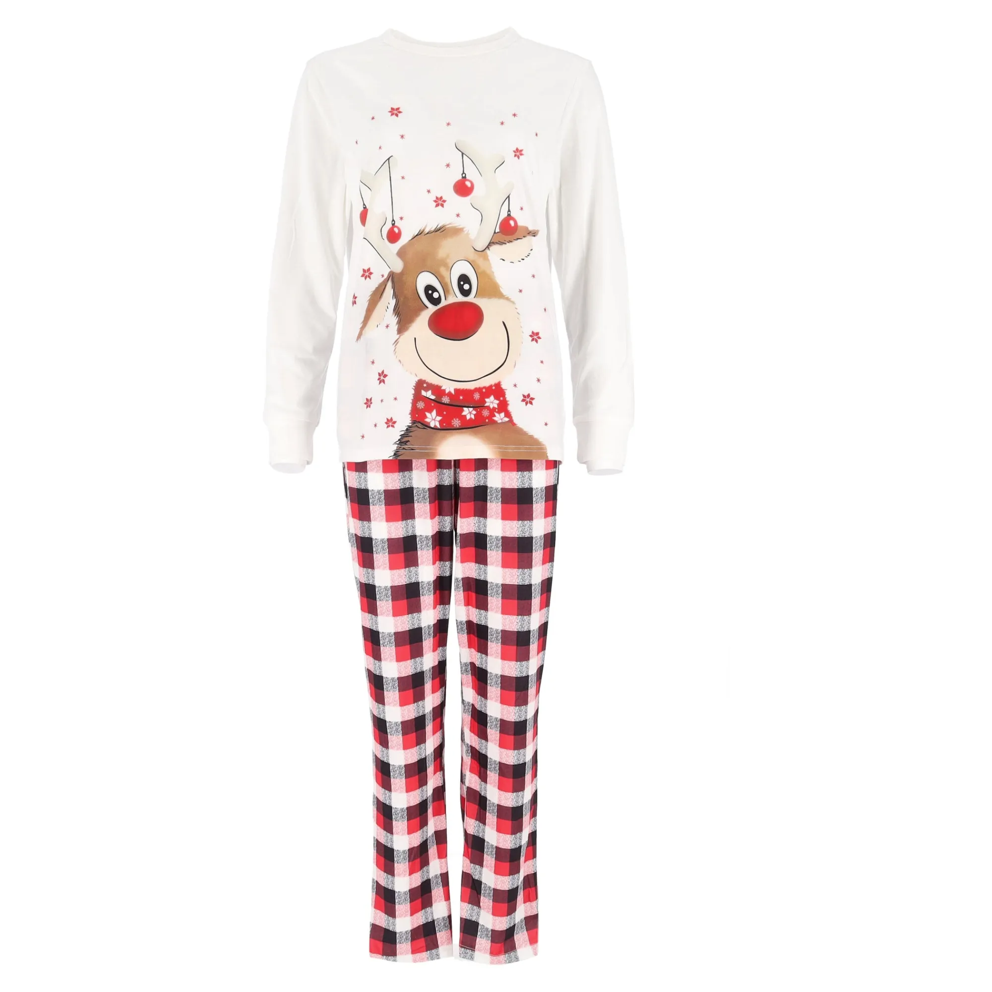 Kerstkleding>Pyjama rendier unisex S-M
