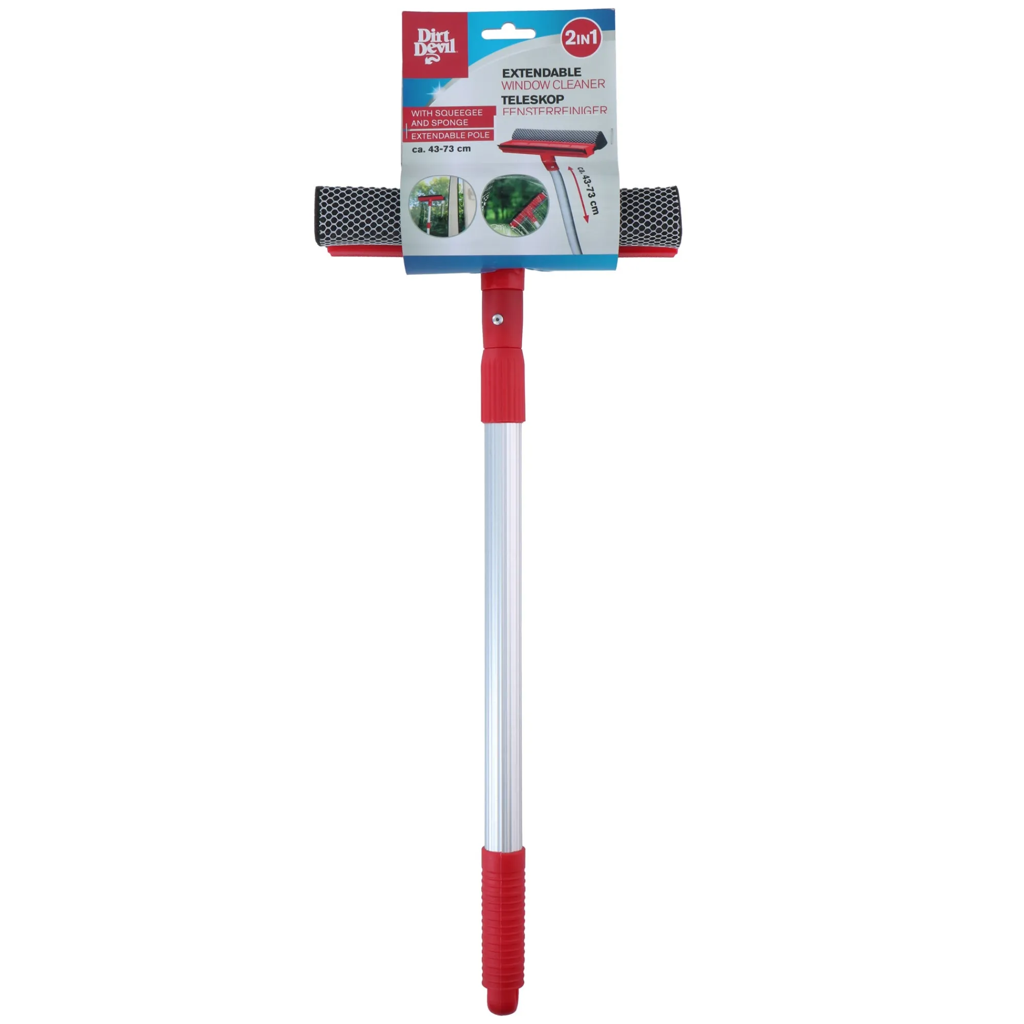 Dirt Devil Schoonmaken>Raamreiniger 2in1 telesc 43-73cm