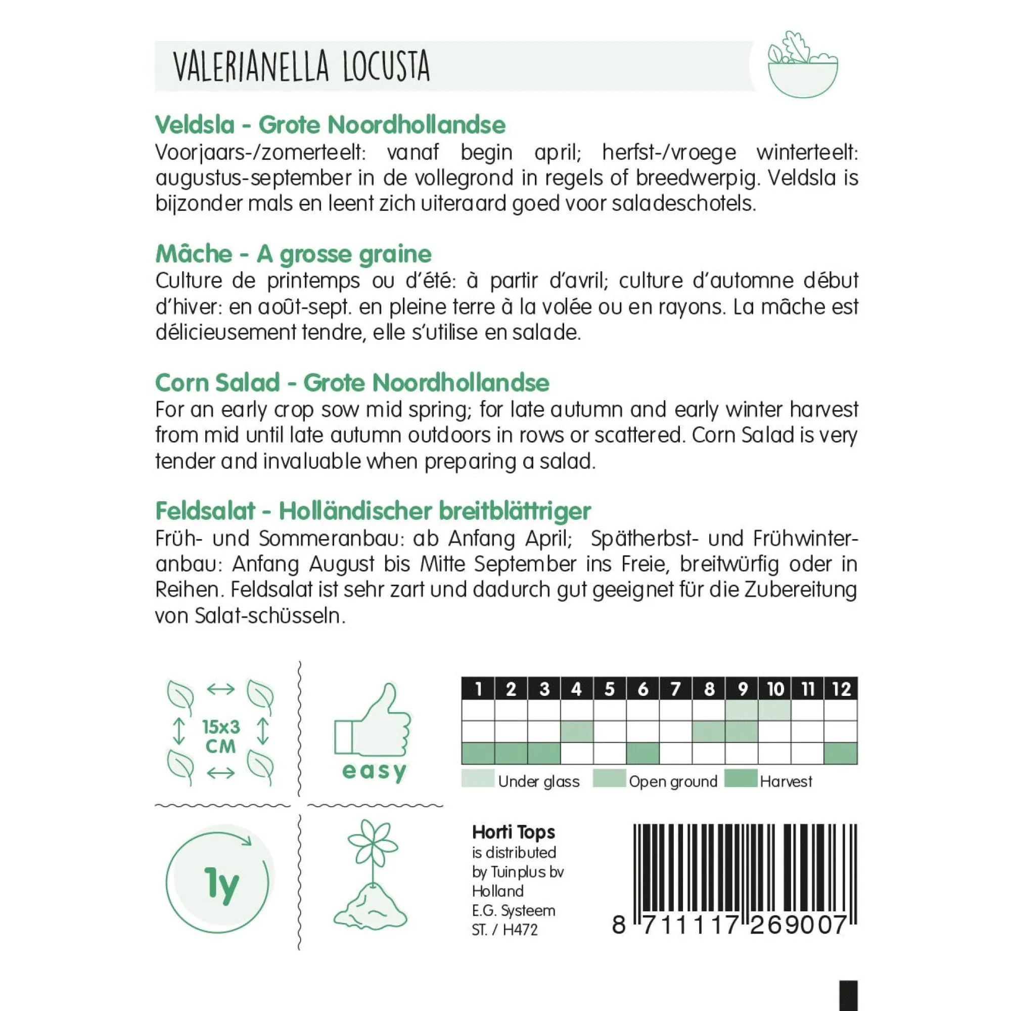 Horti Tops Moestuin>Rapen ronde witte roodkop zaad