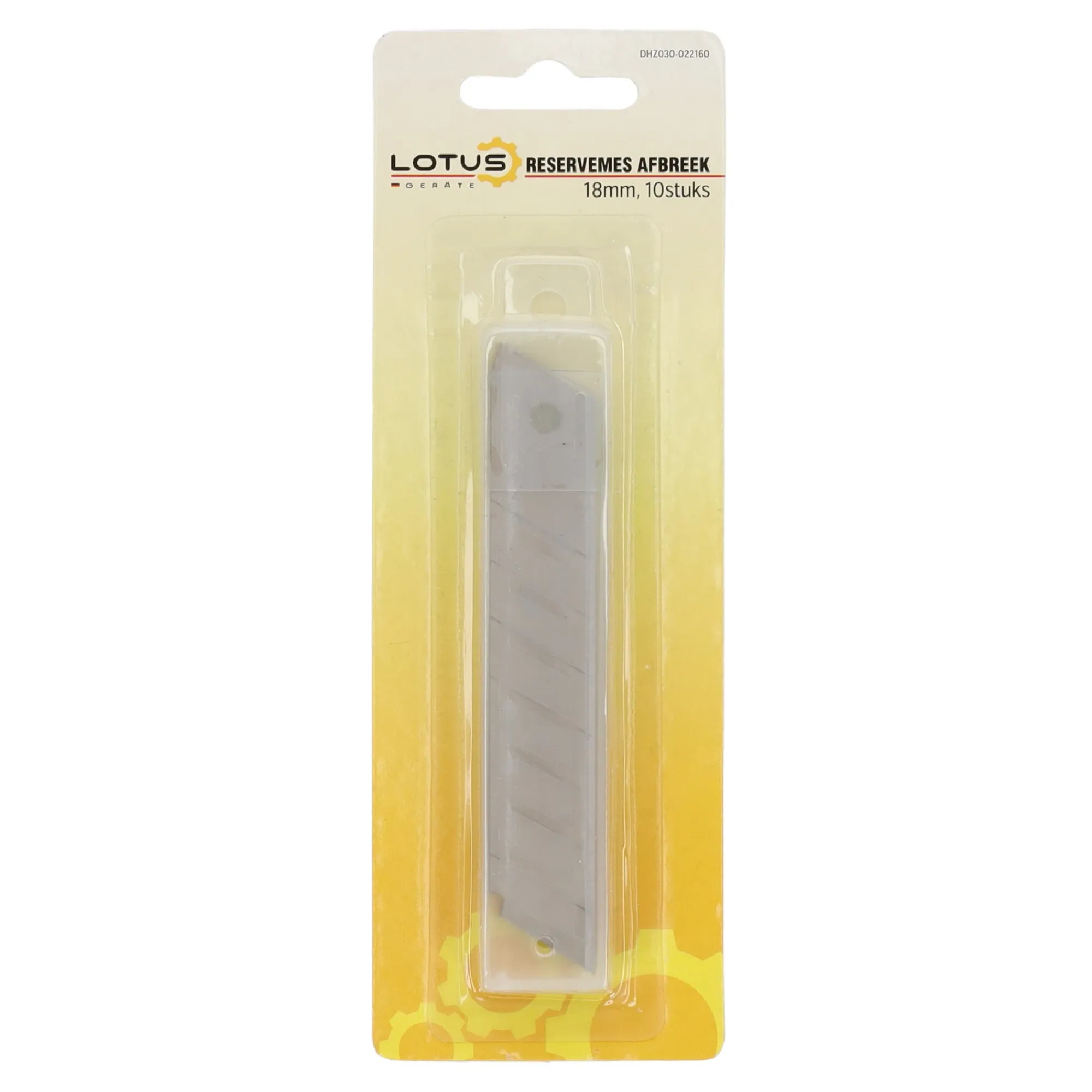 Lotus Handgereedschap>Reservemes afbreek 18 mm 10st.