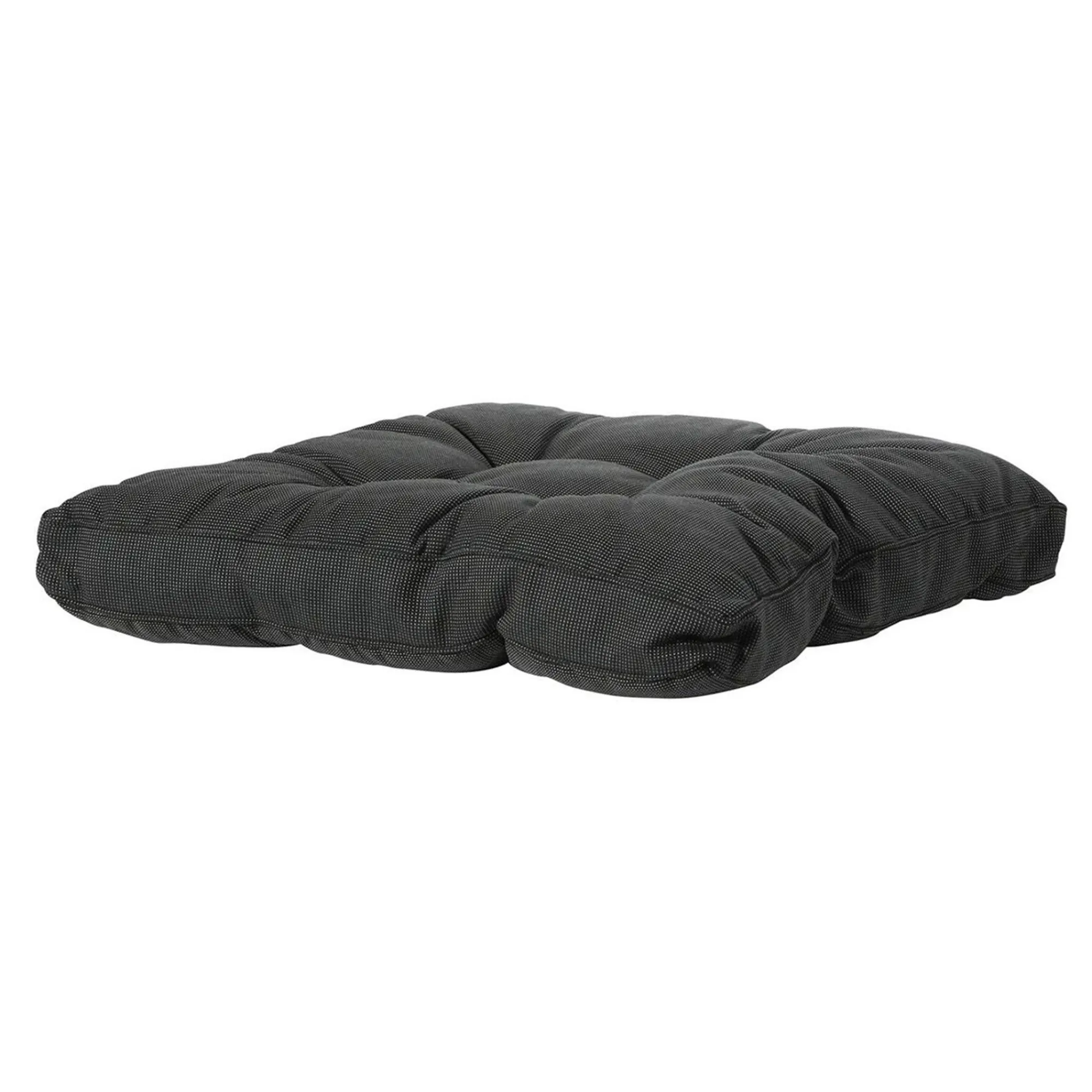 Madison Tuinkussens>Rib black F115 loungek 60x60 zit