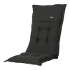 Madison Tuinkussens>Rib black inzetkussen 50x123