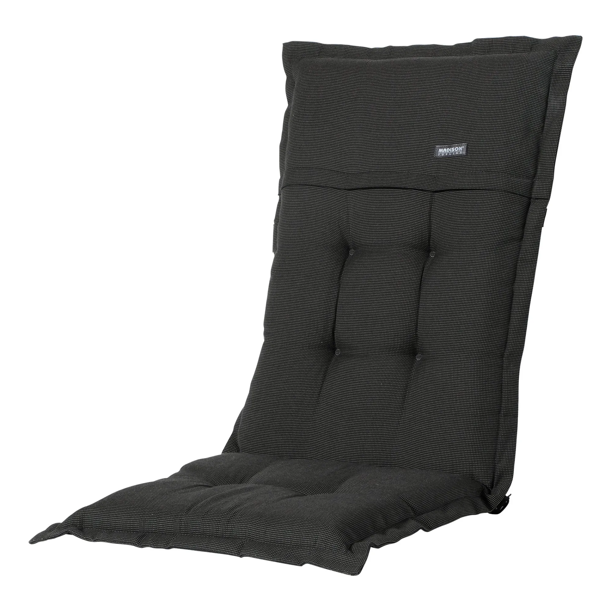 Madison Tuinkussens>Rib black inzetkussen 50x123