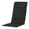 Madison Tuinkussens>Rib black luxe fiber kussen 123x50