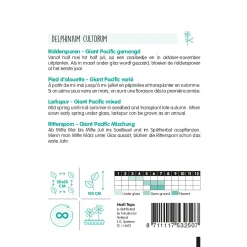 Horti Tops Moestuin>Ridderspoor Giant Pacific
