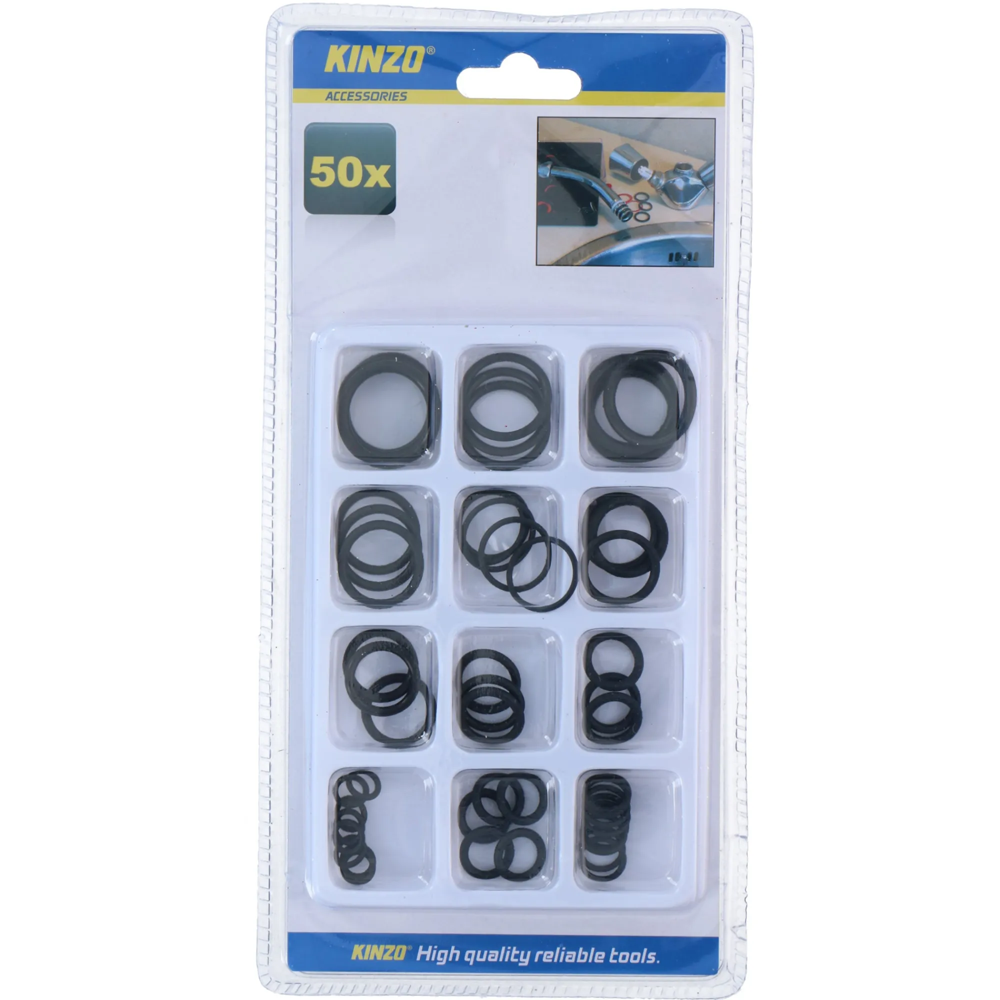 Kinzo Pompen En Sproeien>Ringenset rubber 50st assorti