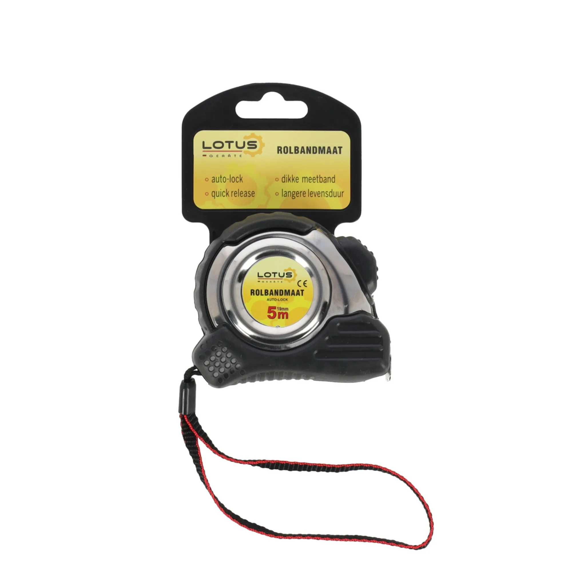 Lotus Handgereedschap>Rolbandmaat auto-lock 5 m - 19 mm RVS