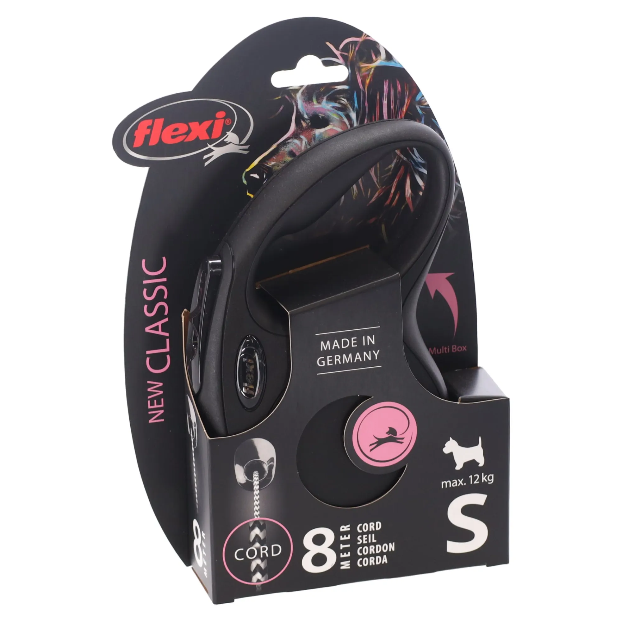 Flexi Hondenriem>Rollijn classic cord S 5m zwart