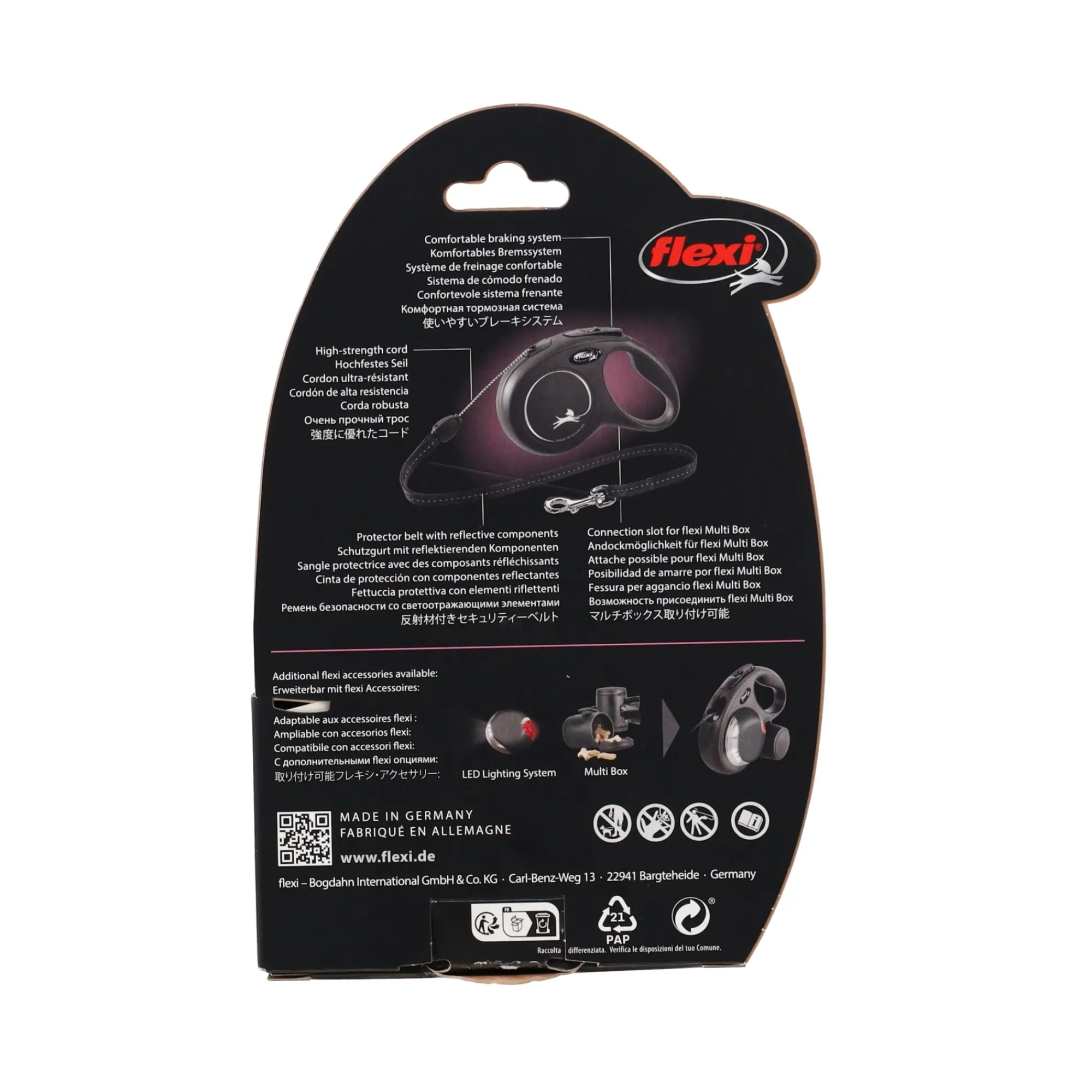 Flexi Hondenriem>Rollijn classic cord S 5m rood
