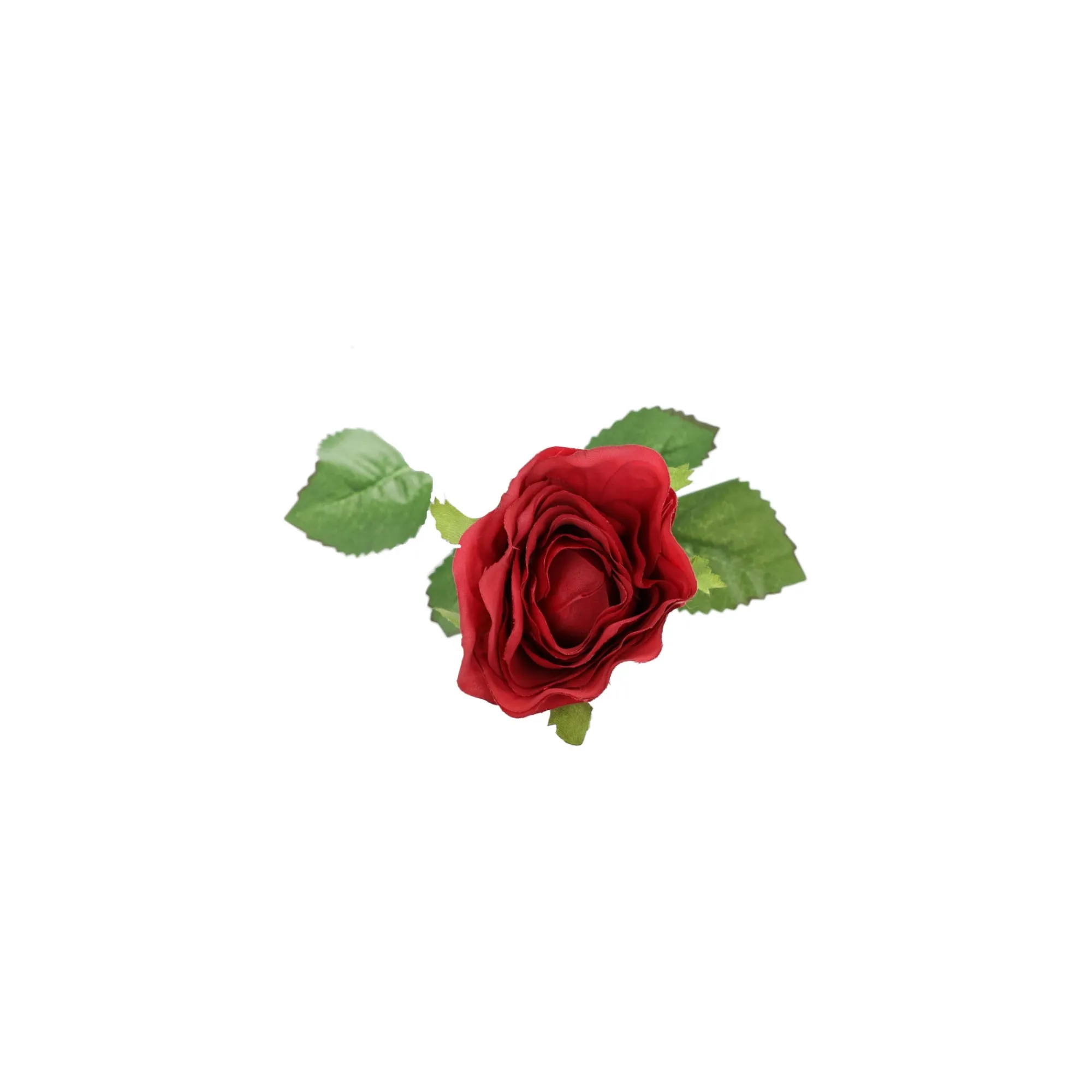Decoris Kunstplanten En Kunstbloemen>Roos 45 cm rood