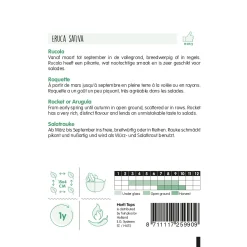 Horti Tops Moestuin>Rucola Eruca Sativa zaad