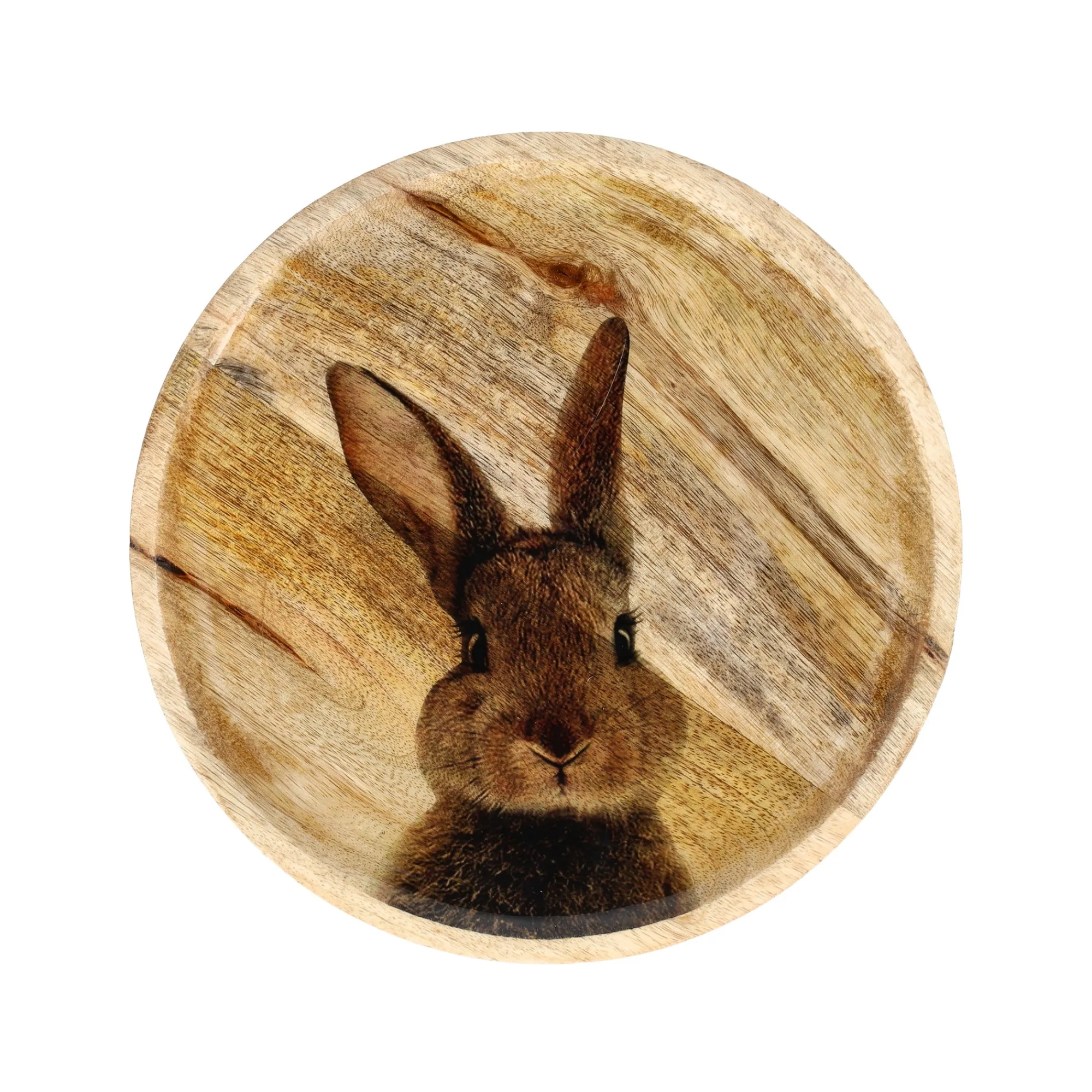 O'malley Pasen>Schaal hout konijn 25 cm