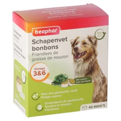 Beaphar Hondensnacks>Schapenvet bonbons zeewier
