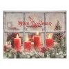 O'malley Kerstdecoratie>Schilderij Kaars LED 40 x 30 cm