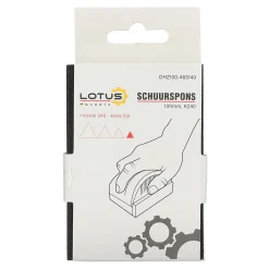 Lotus Verfspullen>Schuurspons 100 mm K240 extra fijn