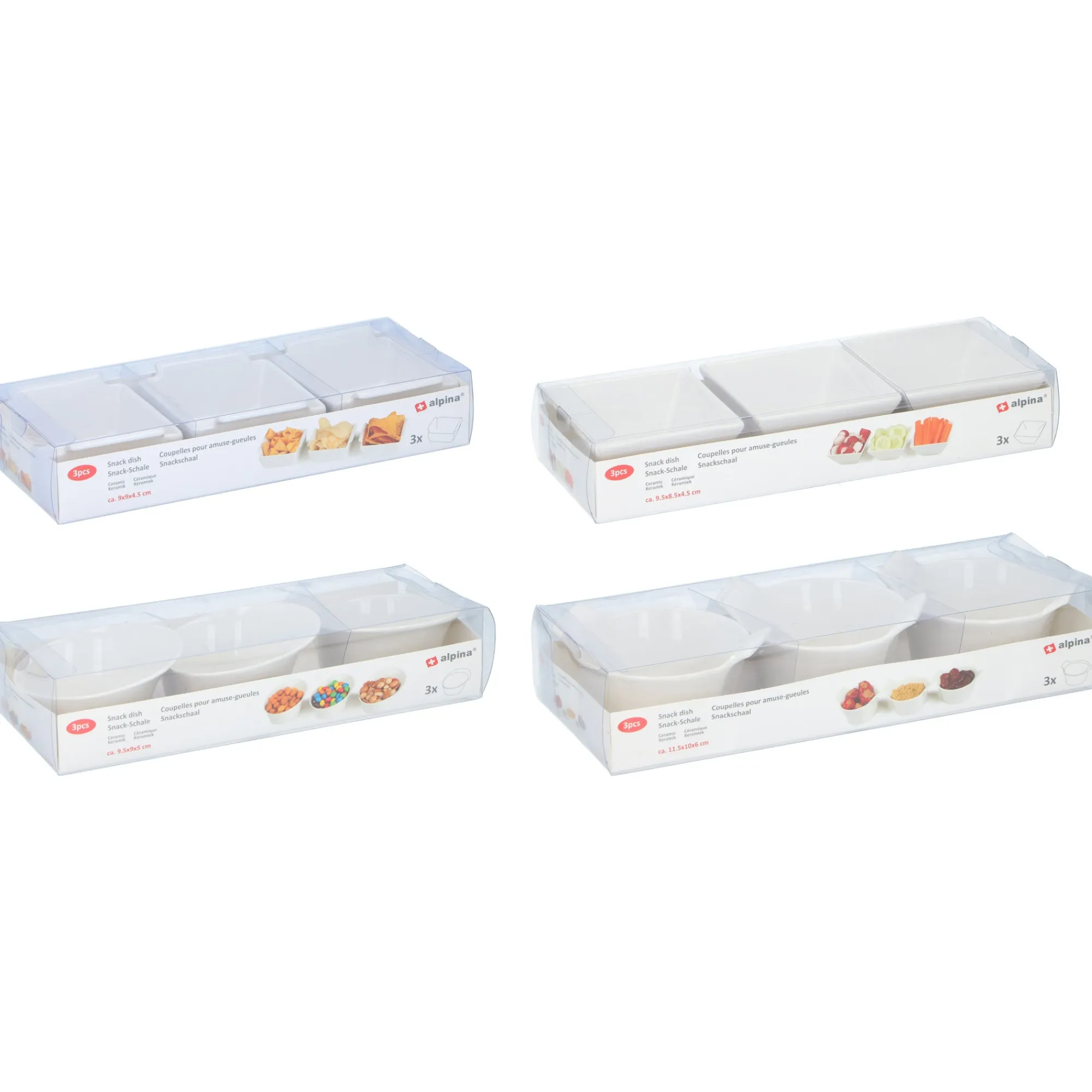 Alpina Koken & Tafelen>Serveerschaaltjes 3 stuks