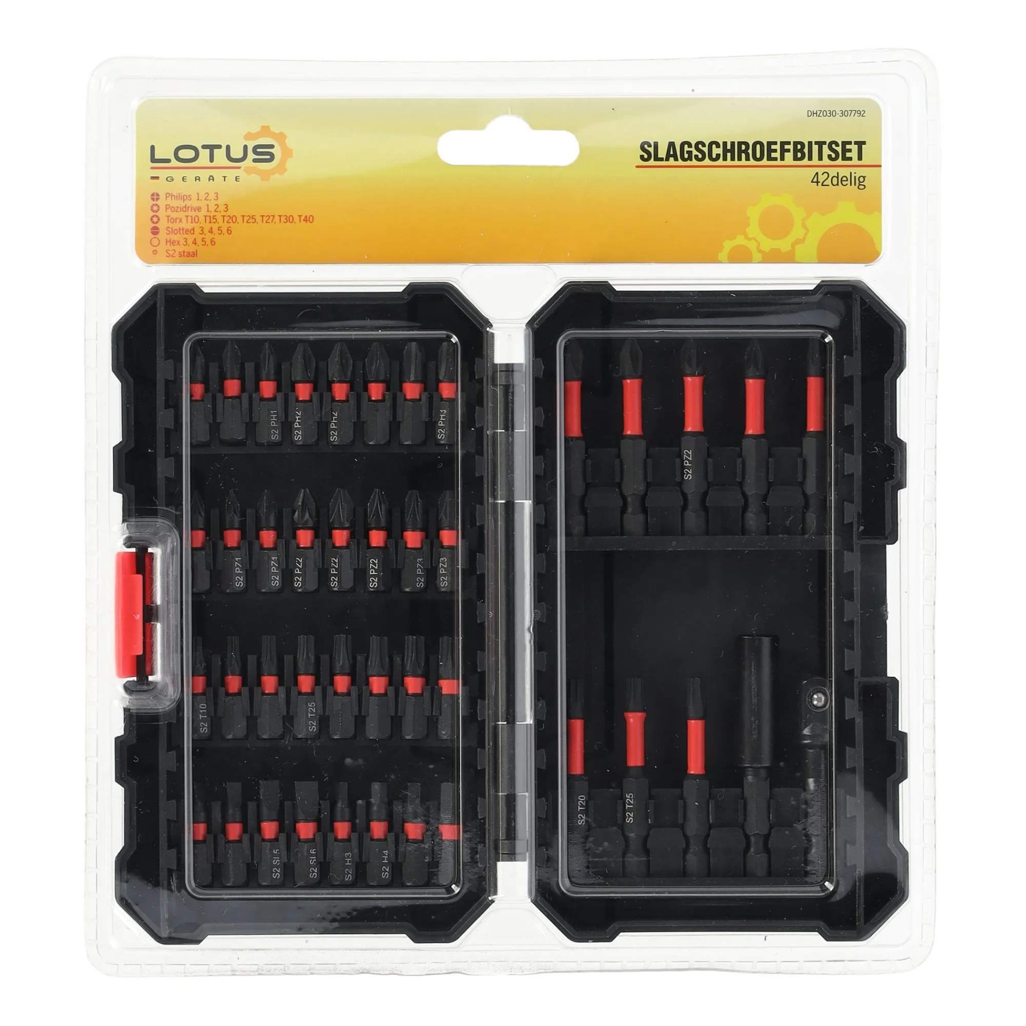Lotus Toebehoren Elektrisch Gereedschap>Slagschroefbitset 42-delig