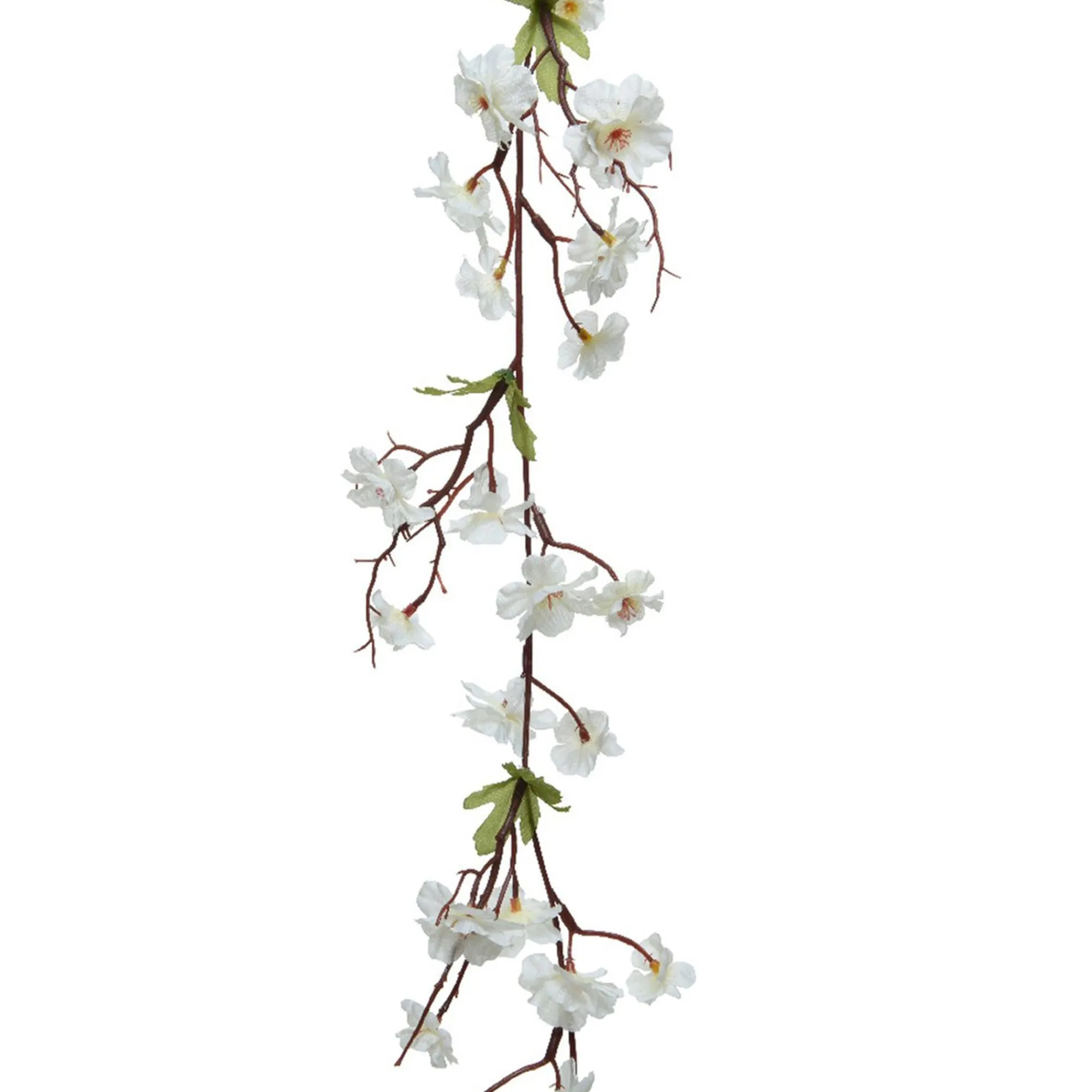 Everlands Kunstplanten En Kunstbloemen>Slinger bloesem wit 187 cm