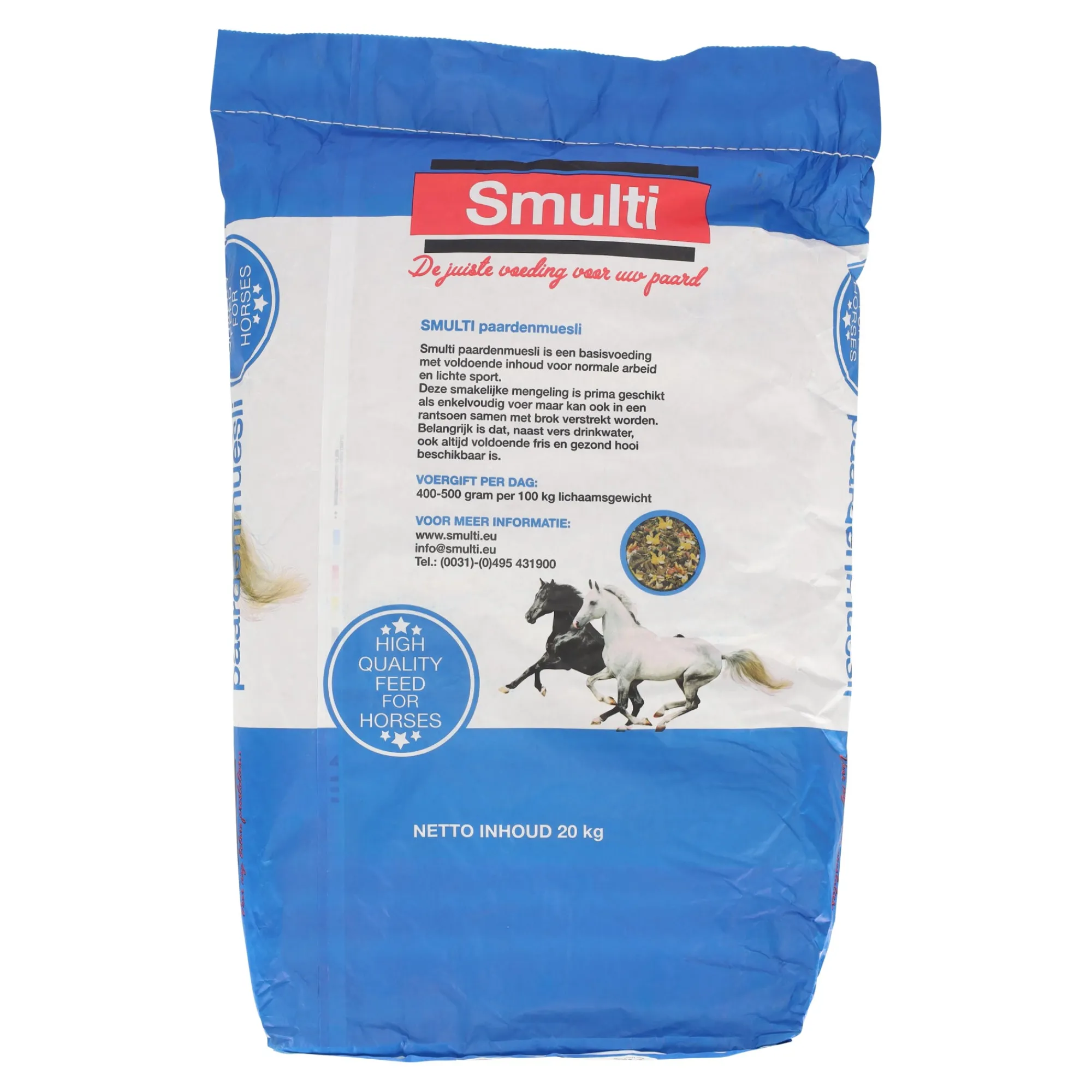 Smulti Paard>paarden muesli 20kg