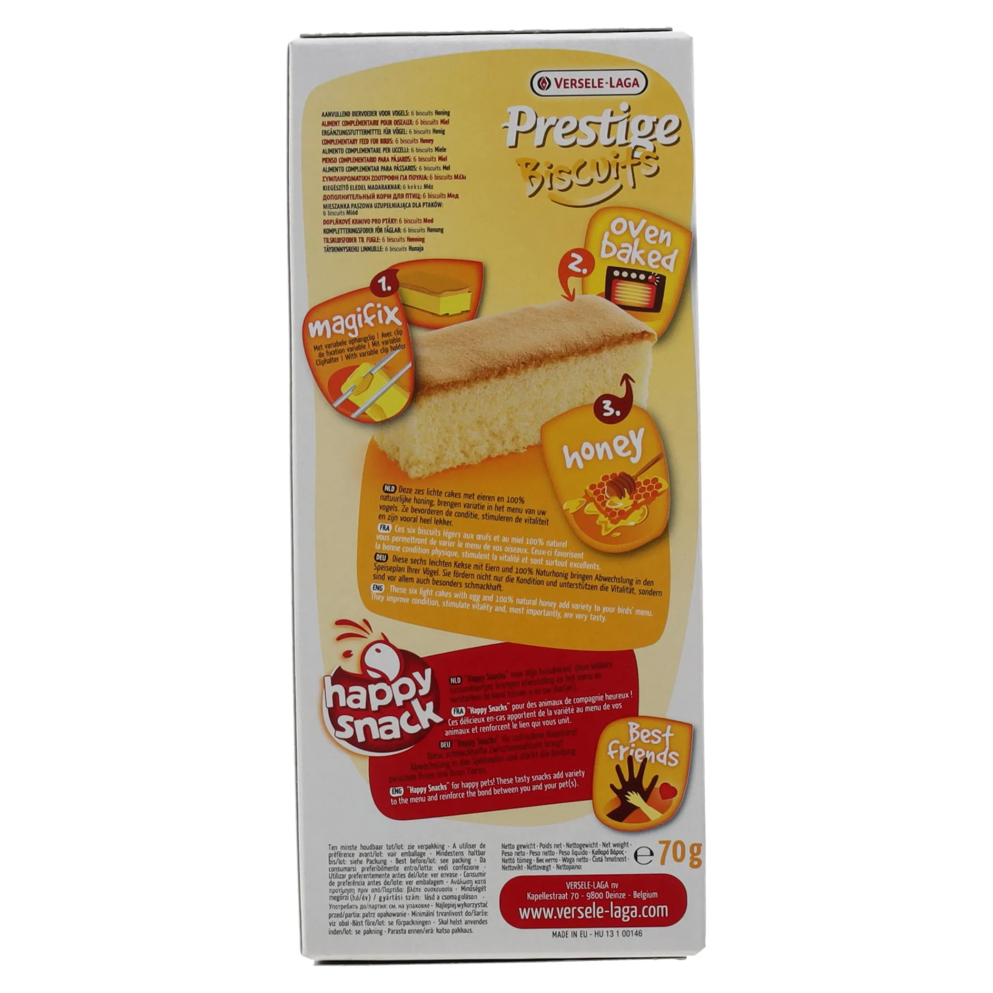 Versele Laga Vogelsnacks>Snack bischuits honing 6st Prestige